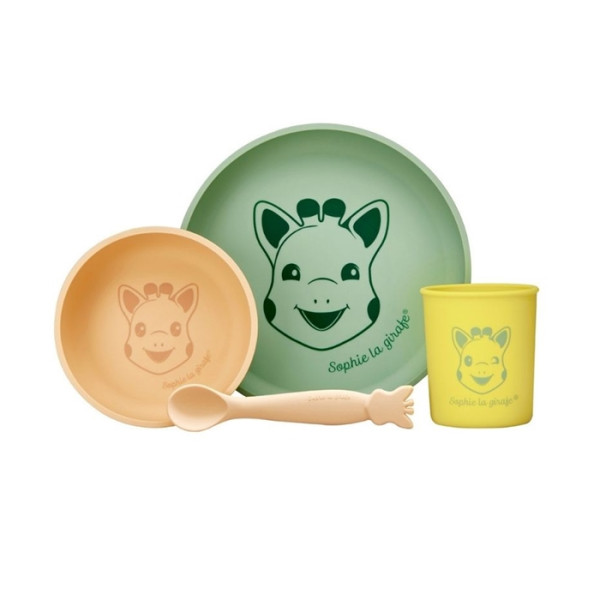 Girafa Sophie Conjunto Alimentação de Silicone
