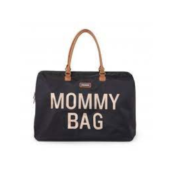 Childhome Mommy Bag Preta/Dourada CWMBBBL