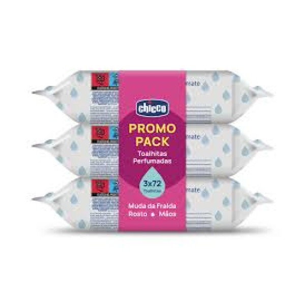 Chicco Pack Toalhitas Perfumadas  3 x 72 unidades