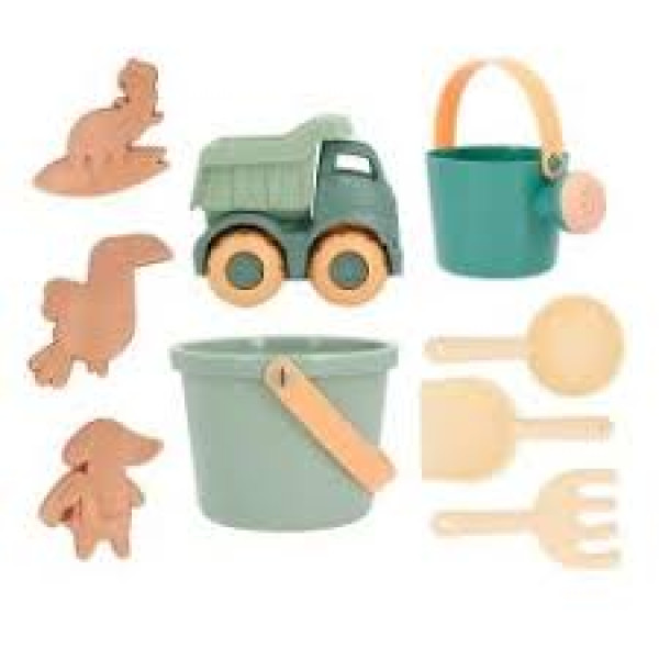 Monneka Set Brinquedos Praia Balde Verde