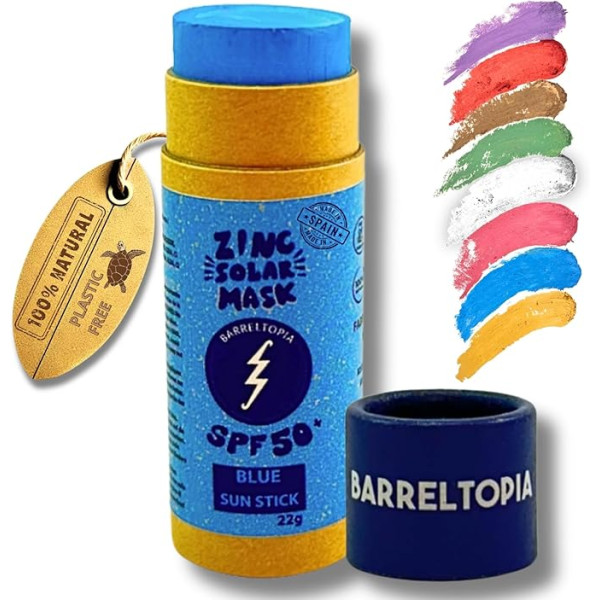 Barreltopia Protección Solar Stick Azul FPS 50+