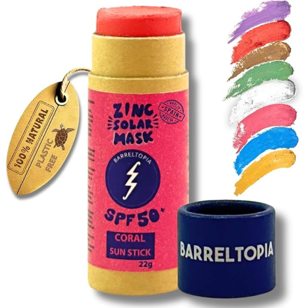 Barreltopia Protección Solar Stick Coral FPS 50+