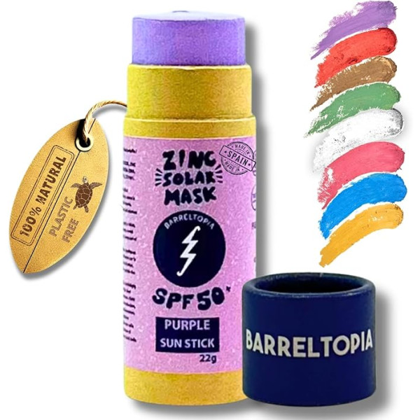 Barreltopia Protección Solar Stick Lila FPS 50+