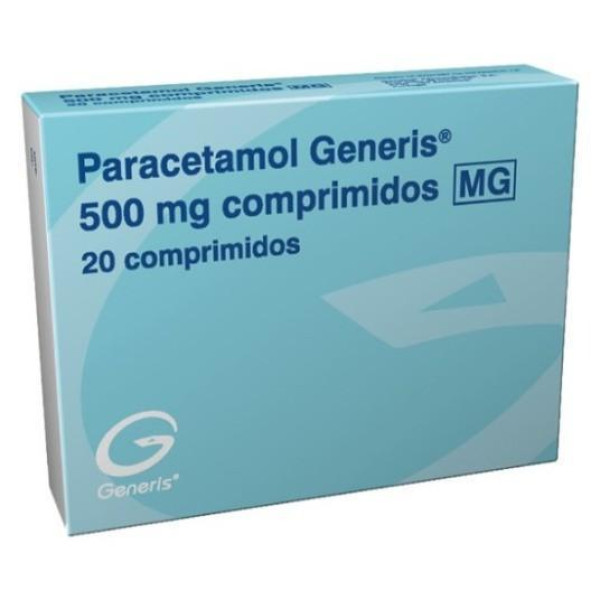 Paracetamol Generis MG, 500 mg x 20 comp