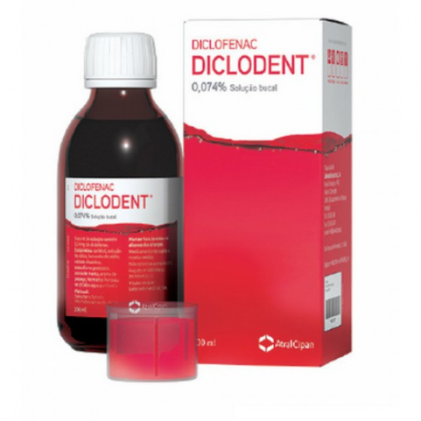 Diclodent, 0,74mg/mL-200mL x 1 sol bucal <mark>f</mark>rasco