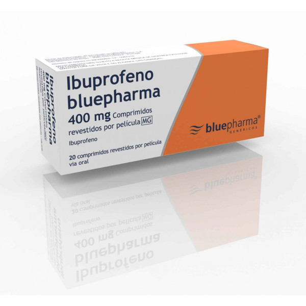 Ibuprofeno Bluepharma MG, 400 mg x 20 comp rev