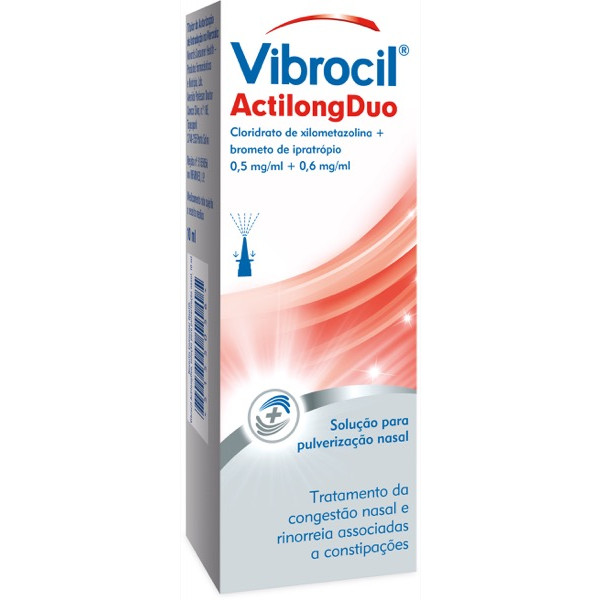 Vibrocil ActilongDuo (10mL), 0,5/0,6 mg/mL x 1 sol pulv nasal