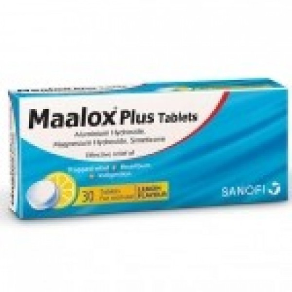 Maalox Plus, 200/200/26,25mg x 40 comp mast