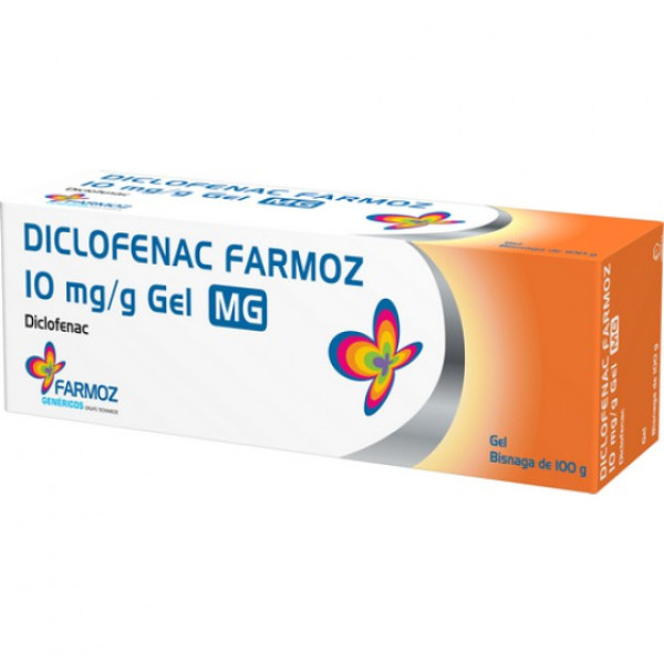 Diclofenac Farmoz MG, 10 mg/g-100 g x 1 gel bisnaga