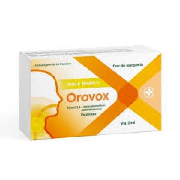 Orovox Mel e Limão, 1,2/0,6 mg x 24 pst