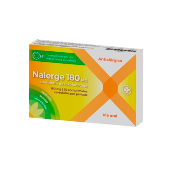 Nalerge 180 180mg 20 Comprimidos revestidos