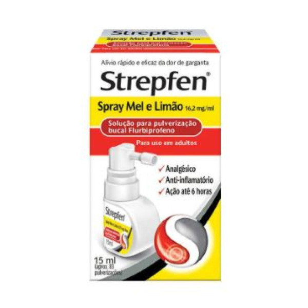 Strepfen Spray Mel e Limão 162 mg/Ml