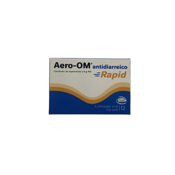 Aero-OM antidiarreico Rapid MG, 2 mg x 12 Unidades Liofilizado Oral