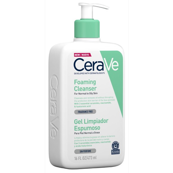 Cerave Foaming Cleanser Gel Limpiador Espumoso 473ml