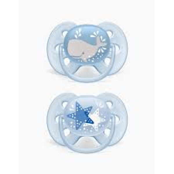 Philips Avent Ult Soft Chup Deco6-18m Boyx2