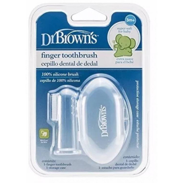 Dr Browns Escova Dentes Dedo + caixa