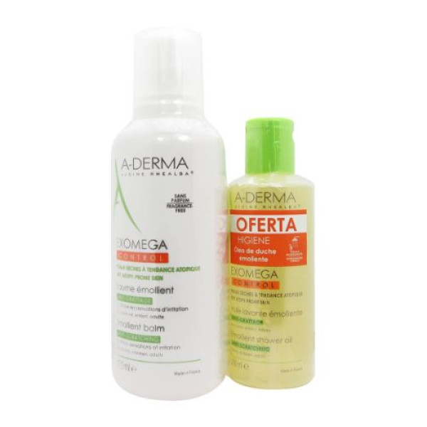 Aderma Exomega Control Creme 400ml + Oferta Óleo Duche 200ml