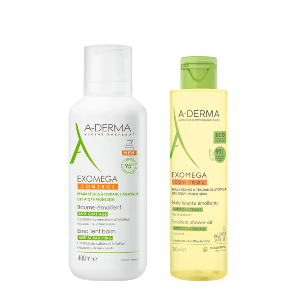 Aderma Exomega Control Bálsamo 400ml +Oferta Óleo 200ml