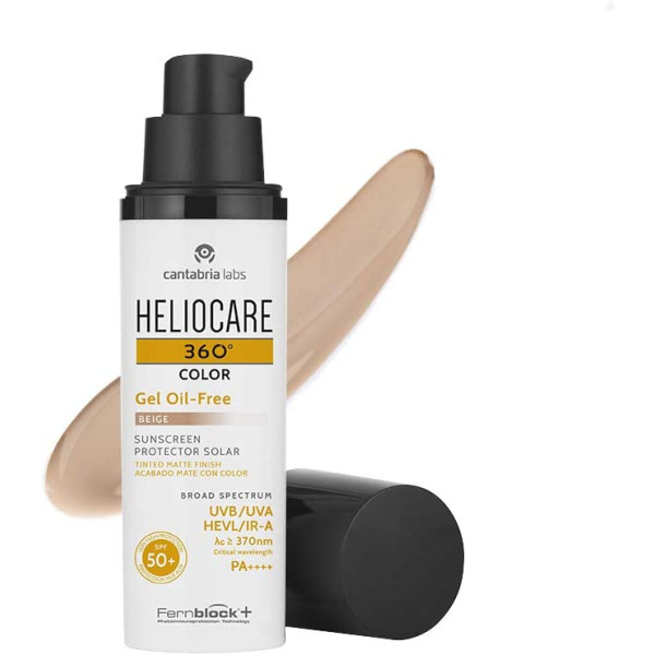 Heliocare 360 Gel Oil Free Cor Bege Mate Spf50 50ml 