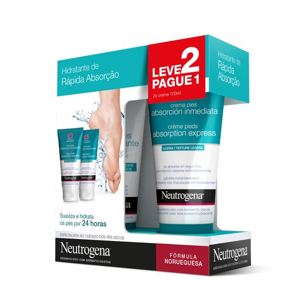 Neutrogena Creme Pés Rápida Absorção 2x100ml
