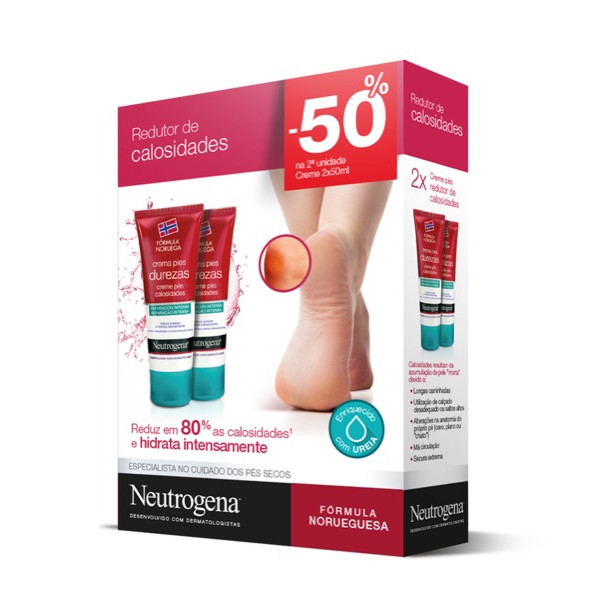 Neutrogena Fórmula Norueguesa Creme Pés Redutor De Calosidades 2x50ml