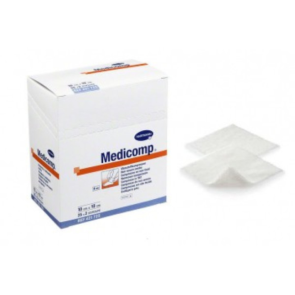Medicomp Compressas Esterilizadas 10x10cmx25x 2