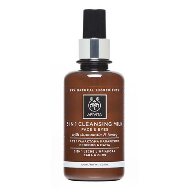 Apivita Leite Limpeza Rosto/Olhos 200ml