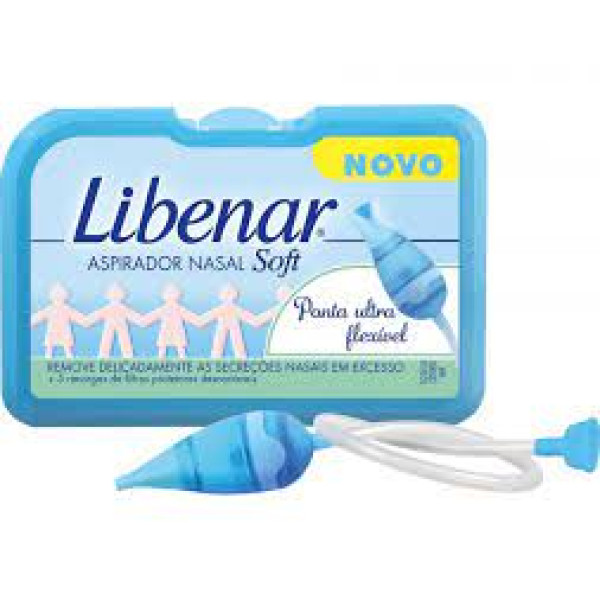 Libenar Baby Aspirador nasal Soft + Recargas de <mark>f</mark>iltros protetores descartáveis 5 Unidade(s)