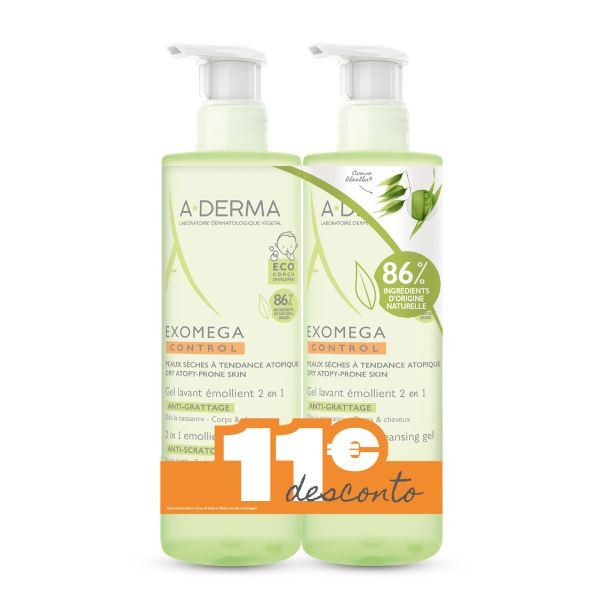 Aderma Exomega Control Duo Gel corpo e cabelo 500ml com Preço Especial