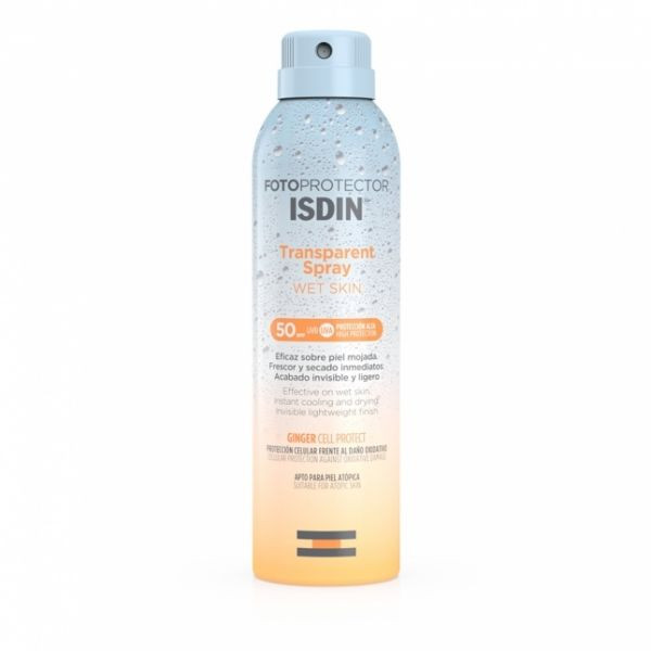 <mark>F</mark>otoprotetor Isdin Transparente Spray Wet Skin 50, 250Ml