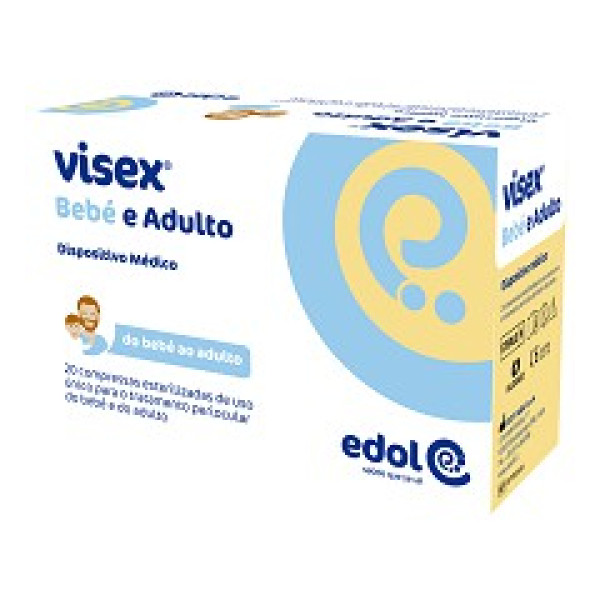 Visex Bebe e Adulto Compressas Esterilizadas Perioculares x 20