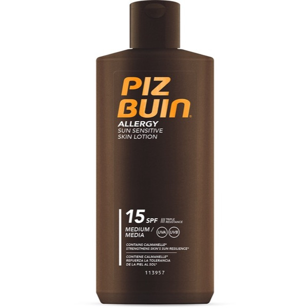 PIZ BUIN ALLERGY <mark>F</mark>PS15 LOÇÃO PELE SENSÍVEL AO SOL 200 ml