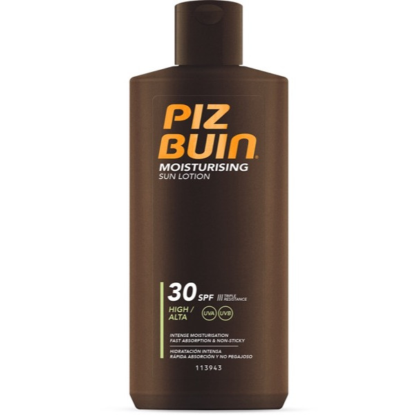 PIZ BUIN MOISTURISING <mark>F</mark>PS30 LOÇÃO SOLAR HIDRATANTE 200 ml