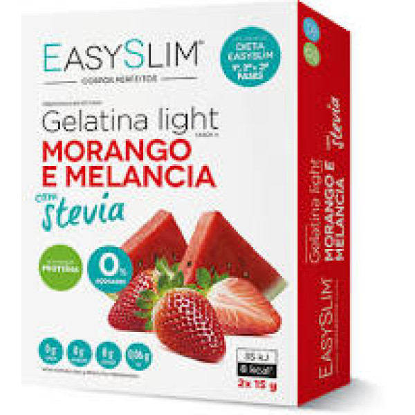 Easyslim Gelatina Lg Morango Stev Saq X2