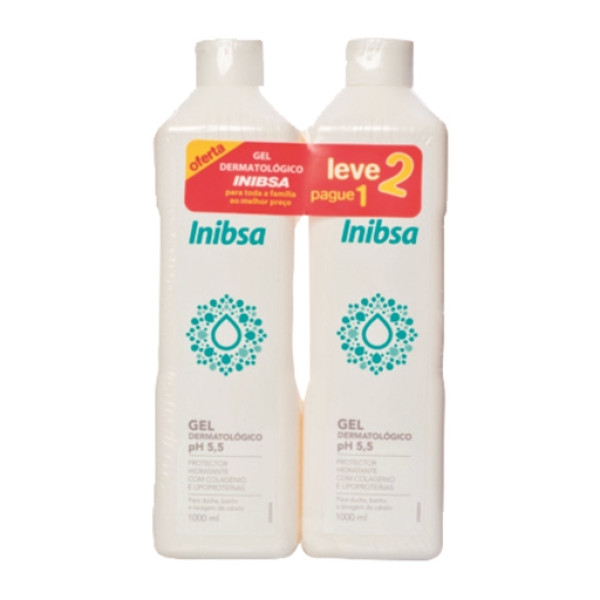 Inibsa Duo Gel Dermatológico 2 x 1000 ml com Oferta de 2ª Embalagem
