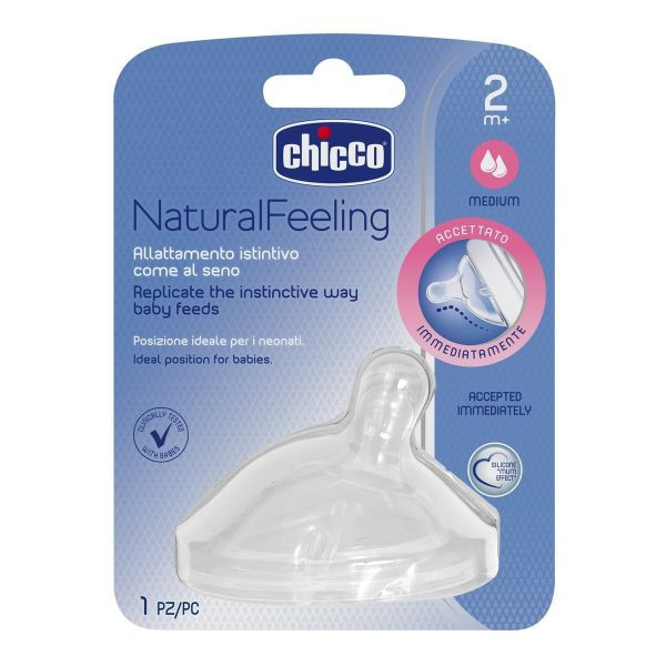Chicco Tetina Stepup New1 2m+ Fluxo Medio x 1