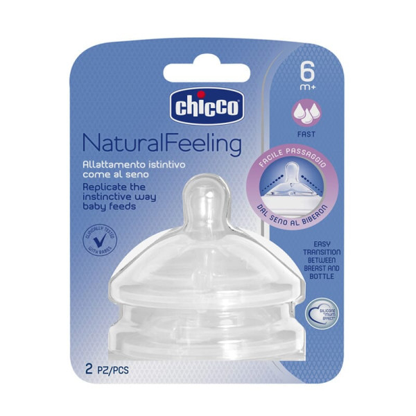 Chicco Tetina Stepup New3 6m+ Fluxo Rápido x 2