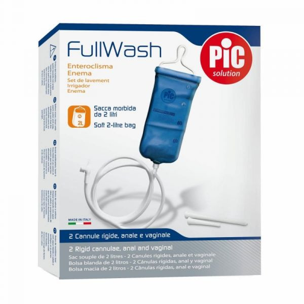 Pic solution <mark>F</mark>ullWash Sistema de lavagem Bolsa 2 l PVC + Cânula anal + Cânula vaginal