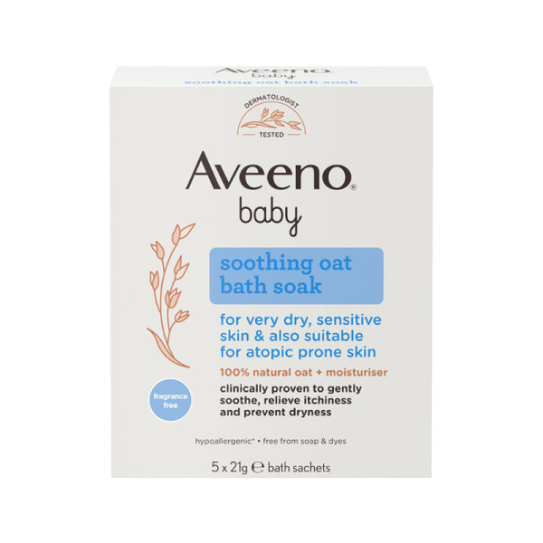 Aveeno Baby Pó Banho Aveia Suave 21gr x 5