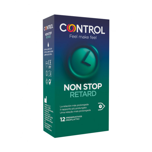 Control Non Stop Retard Preservativos X12