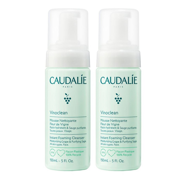 Caudalie Vinoclean Duo Espuma de limpeza <mark>f</mark>leur de vigne 2 x 150 com Edição especial