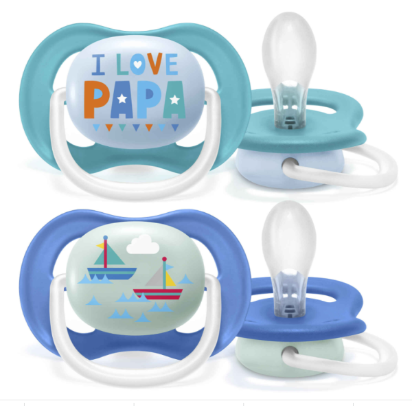 Philips Avent Ult Air Hap Chup 6-18M Boy X2