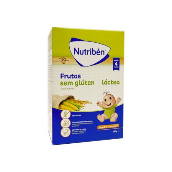 Nutriben Farinhas Frutas S/Glut Lactea 250G