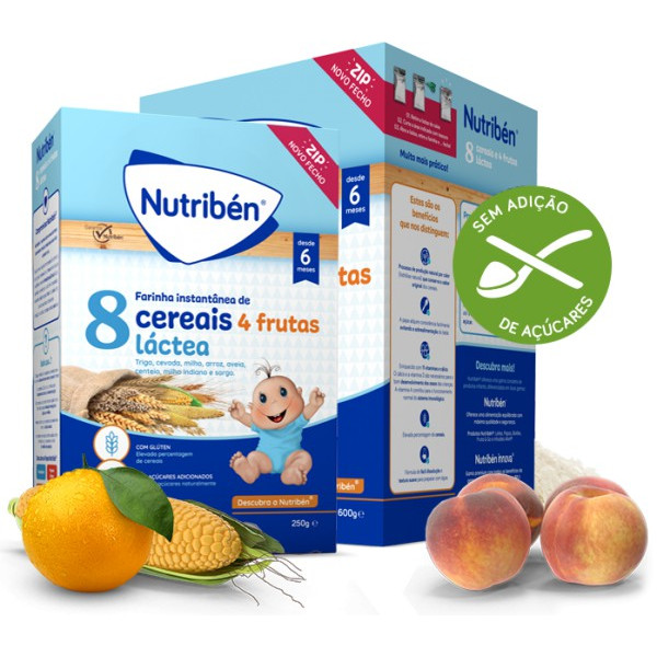 Nutriben Farinhas 8 Cereais 4 Frut La 250G