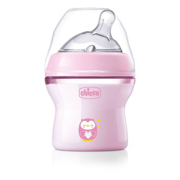 Chicco 81311100000 Biberão Natural <mark>F</mark>eeling 0m+ 150 ml Rosa