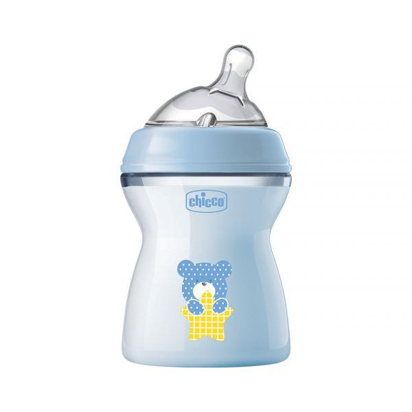 Chicco Biberão Natural Feeling  Azul  2m+ 250 ml