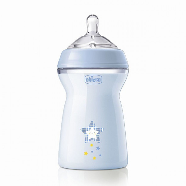 Chicco Bib81335200000 Biberão Natural <mark>F</mark>eeling 6m+ 330 ml Azul