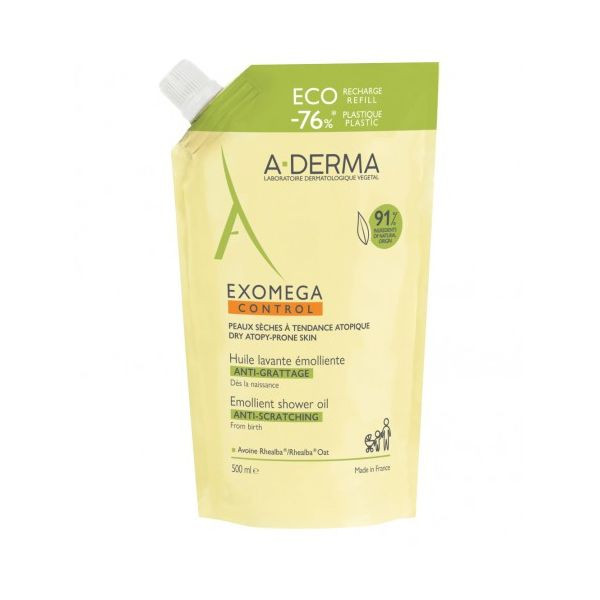 Aderma Exomega Control Óleo Duche Recarga 500ml