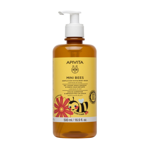 Apivita Mini Bees Gel Cabelo e Corpo Criança 500ml