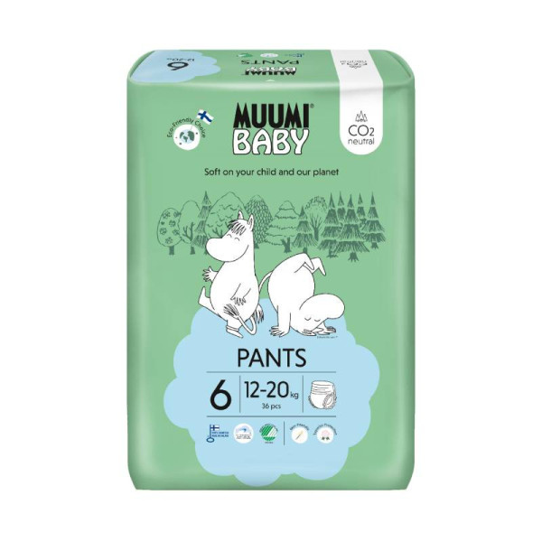 Muumi Baby Fralda Cueca T6 12-20Kg X36